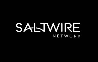 "Saltwire Network" Written in large rounded white font on a black background